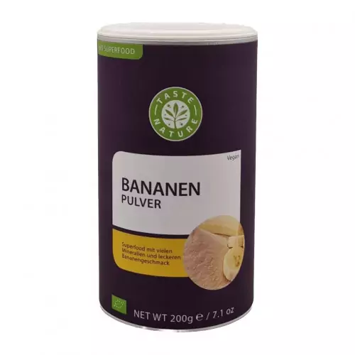 Bio Bananen Pulver Taste Nature Bio Banane Pulver 200g